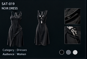 SAT-019 — Noir Dress