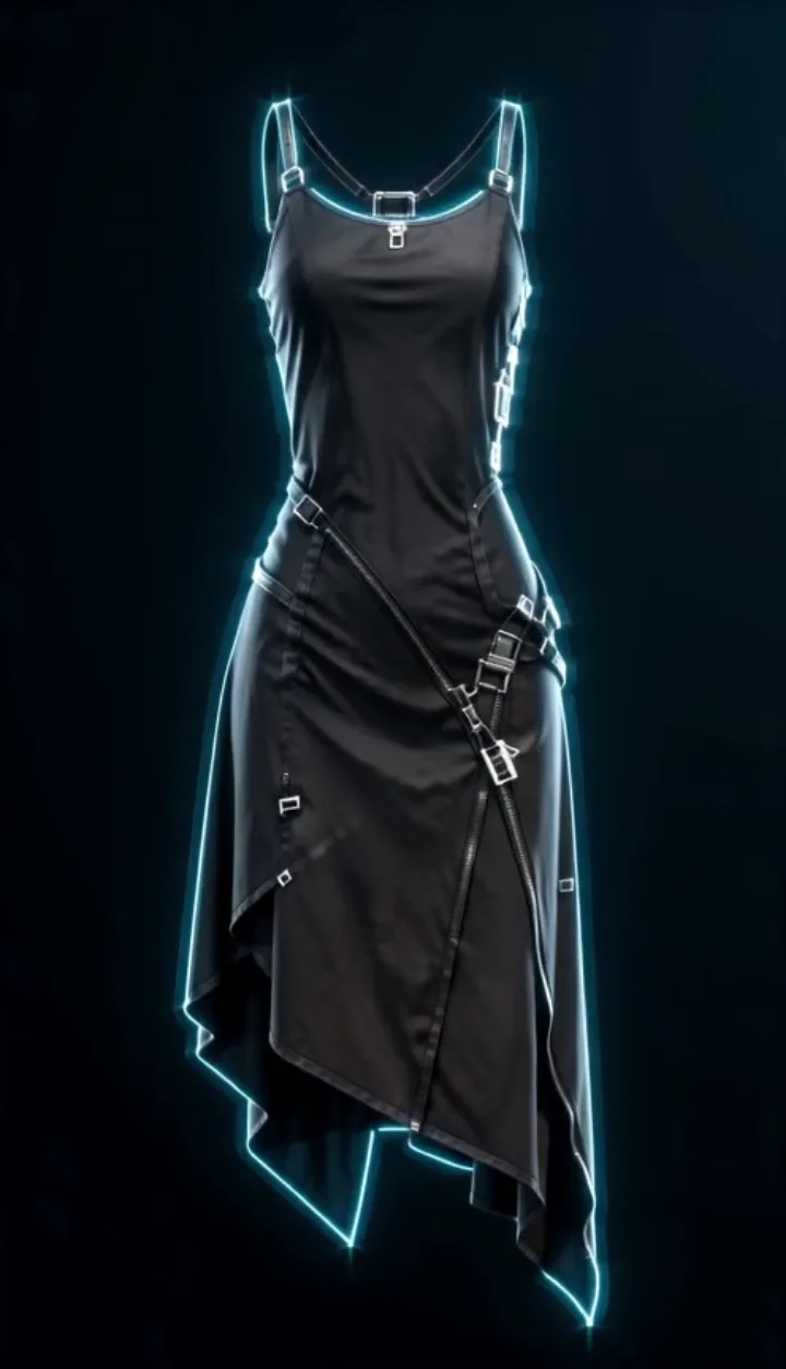 SAT-006 — Aurora Dress — 360° hologram poster